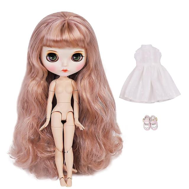 Sunnyによって設計されたICY Fortune Days人形ドール、可動ボディ、マット肌，カスタム練習用、ひな祭りの贈り物、 4種類の瞳孔の色+手塗_3