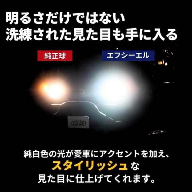 fcl.(エフシーエル) H4 Hi/Lo LEDヘッドライト バルブ ホワイト 白 6200lm ファン付き 車検対応 12V 車専用 左右分2個入り_2