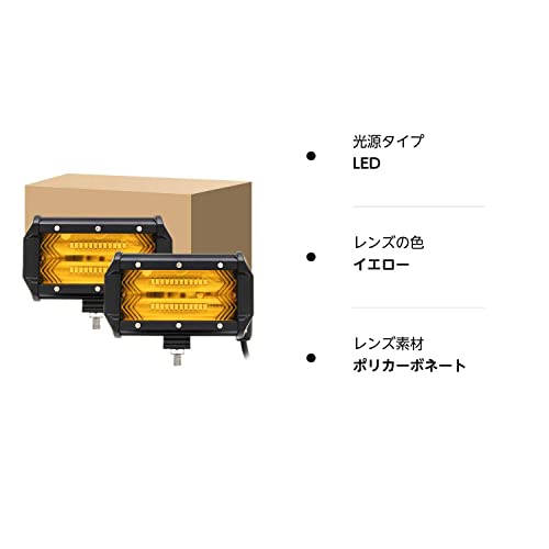 CLOWICSR 高輝度 フォグランプ LED作業灯 デッキライト ワークライト