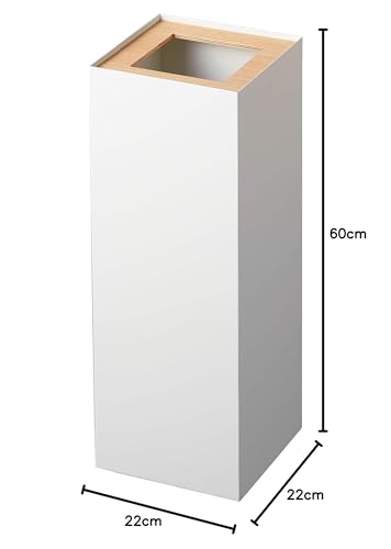 山崎実業(Yamazaki) トラッシュカン 角型 ロング ナチュラル 約W22XD22XH60cm リン RIN ゴミ箱 ダストボックス スリム 4531_7