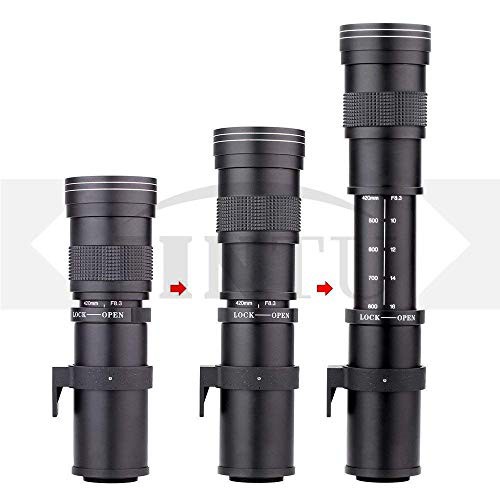 JINTU 420-800mm 望遠ズームレンズF/8.3-F16 キヤノン用80D, 70D, 77D, 60D, 60Da, 1Ds, Mark  III and II 7D, 6D, 5D, 5DS Rebel T7i, T7の通販はau PAY マーケット - みんなのSHOP | au  PAY マーケット－通販サイト