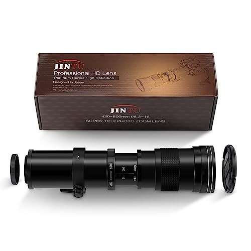 JINTU 420-800mm 望遠ズームレンズF/8.3-F16 キヤノン用80D, 70D, 77D, 60D, 60Da, 1Ds, Mark  III and II 7D, 6D, 5D, 5DS Rebel T7i, T7の通販はau PAY マーケット - みんなのSHOP | au  PAY マーケット－通販サイト