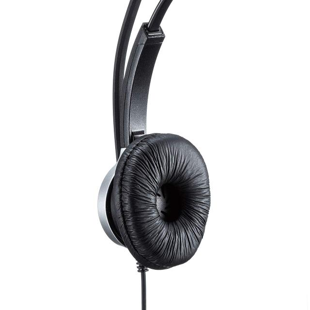 サンワサプライ 電話用ヘッドセット(片耳タイプ) MM-HSRJ02