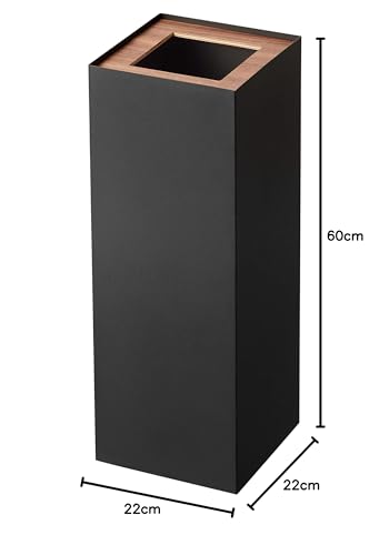 山崎実業(Yamazaki) トラッシュカン 角型 ロング ブラウン 約W22XD22XH60cm リン RIN ゴミ箱 ダストボックス スリム 4530_7