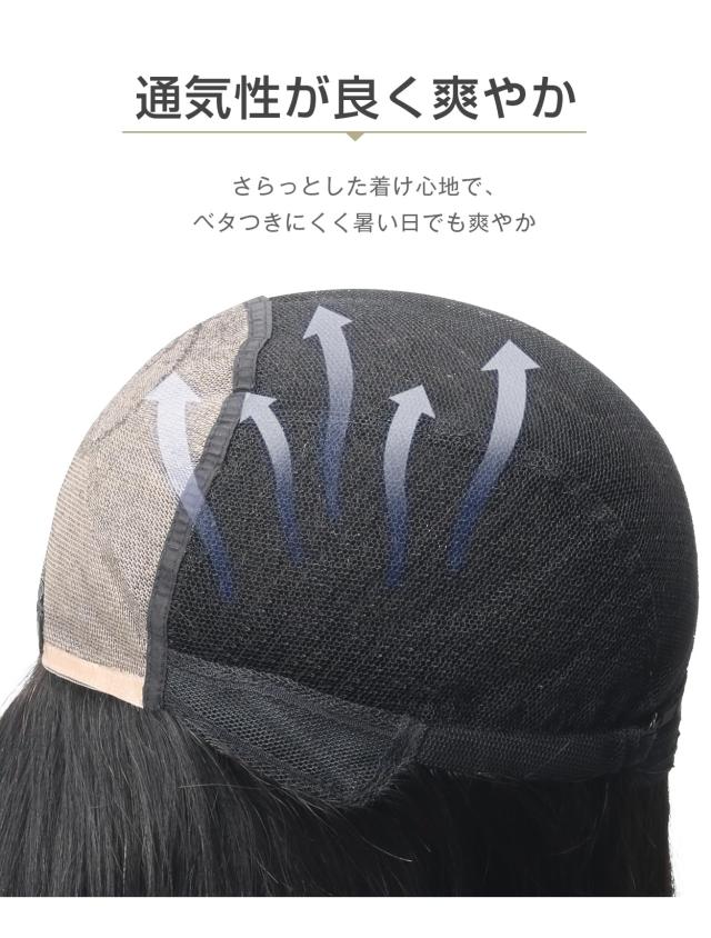 HIYE フルウィッグ 人毛100％ 医療用ウィッグ 手植え 超リアル人工