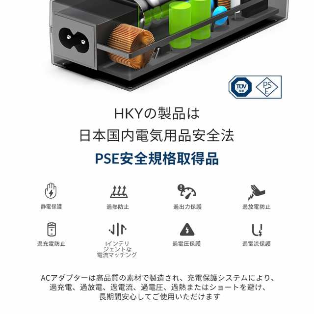 HKY 16V 3.75-4.06A 65W レッツノート acアダプター 交換用充電器