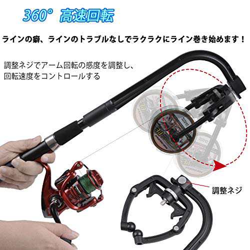 SHADDOCK 糸巻き機 釣りライン巻 釣り糸 リール巻き取り機 一人