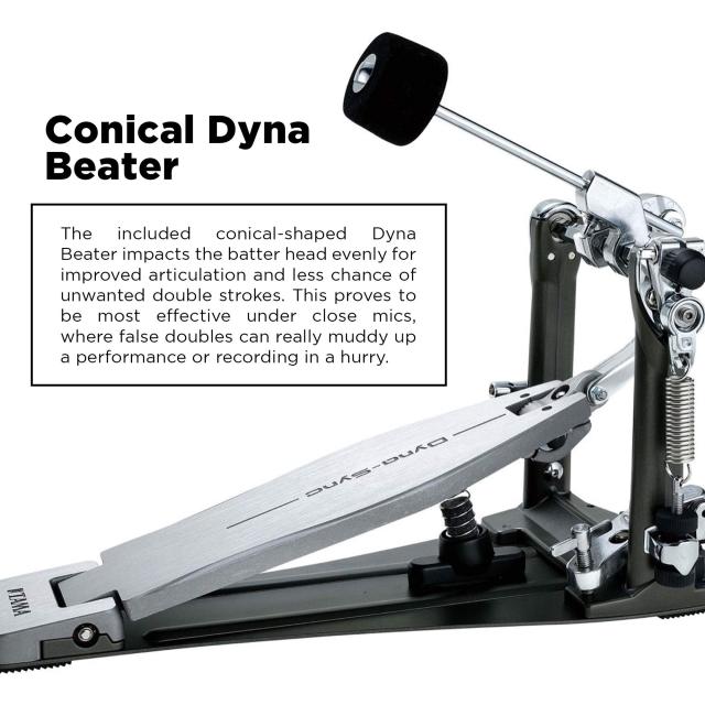 TAMA タマ ”ダイレクトドライブ”方式を採用した ”Dyna-Sync” シングル・ドラムペダル 専用ハードケース付き HPDS1