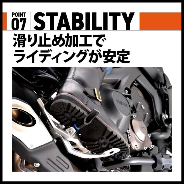 デイトナ(Daytona) バイク用 エンジニアブーツ 23.5cm/レディース 本革 牛革 シフトパッド内蔵 サイドジップ HBS-004 ブラック 98691_6