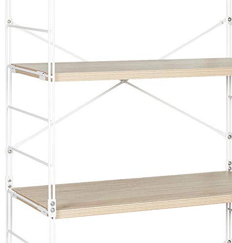 山善(YAMAZEN) オープンシェルフ アンティークアイボリー 5段 MWS-16845(AIV/SWH)