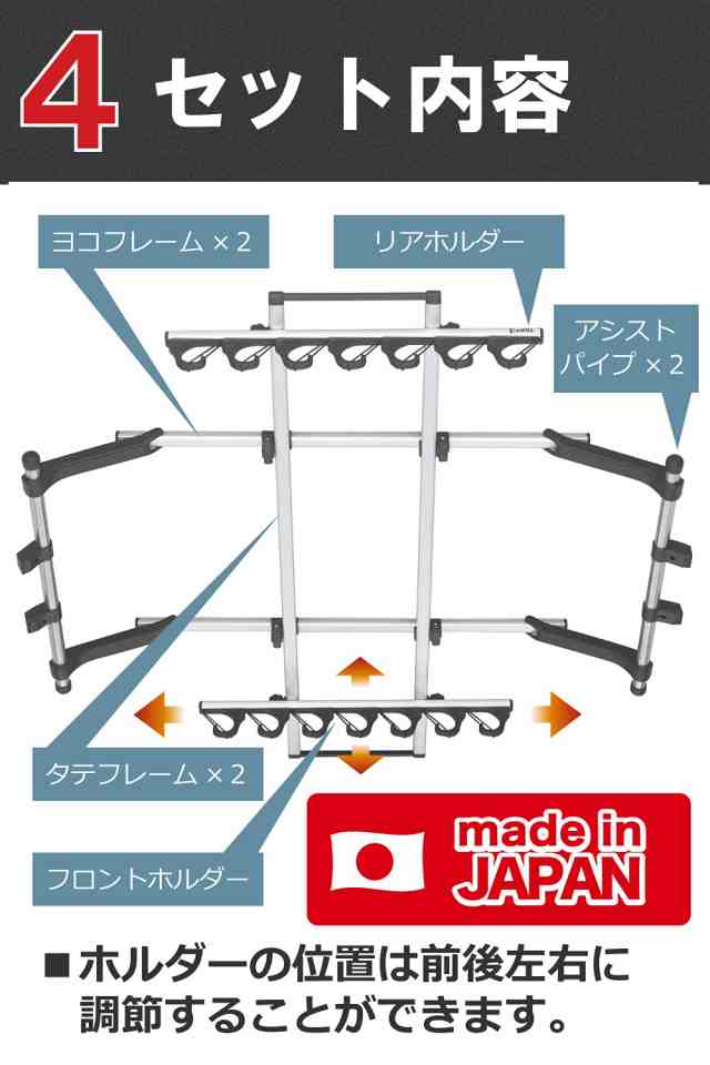 カーメイト(CARMATE) ロッドホルダー inno 釣り竿 車載 ホルダー シンプルなJフック 7本積み IF14の通販はau PAY マーケット  - 昴マーケット | au PAY マーケット－通販サイト