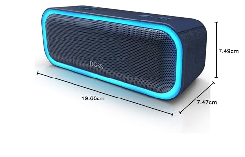 DOSS SoundBox Pro Bluetooth?スピーカー【20W イルミネーション機能 20時間再生 IPX6防水 パッシブラジエータ | DOSS SoundBox Pro Bluetooth スピーカー20W 強化された低音