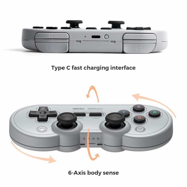 8Bitdo SN30 Pro ワイヤレスBluetoothコントローラー