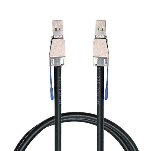 JSER 外部 Mini SAS HD SFF-8644 → Mini SAS 高密度HD SFF-8644 データサーバー RAID ケーブル 50cm 12Gbps_5