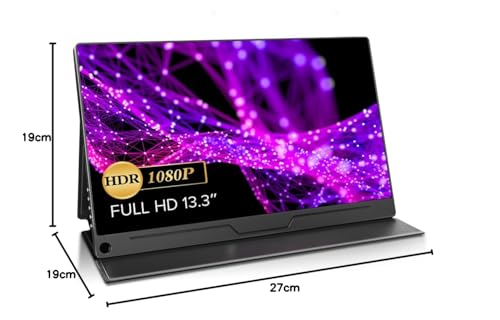 EVICIV モバイルモニター 13.3インチ 超薄型 超軽量 1920*1080 100