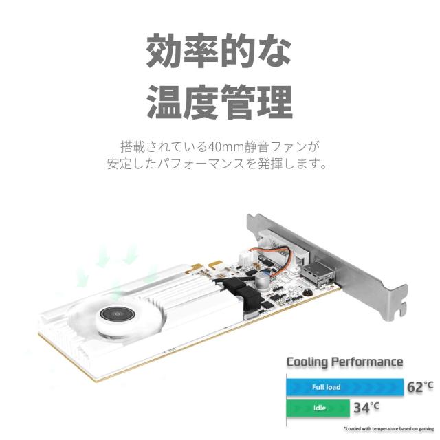 玄人志向 NVIDIA GeForce GT 1030 搭載 グラフィックボード 2GB ロープロファイル GDDR5 【国内正規品】 GF-GT1030-E2GB/LP/D5_2