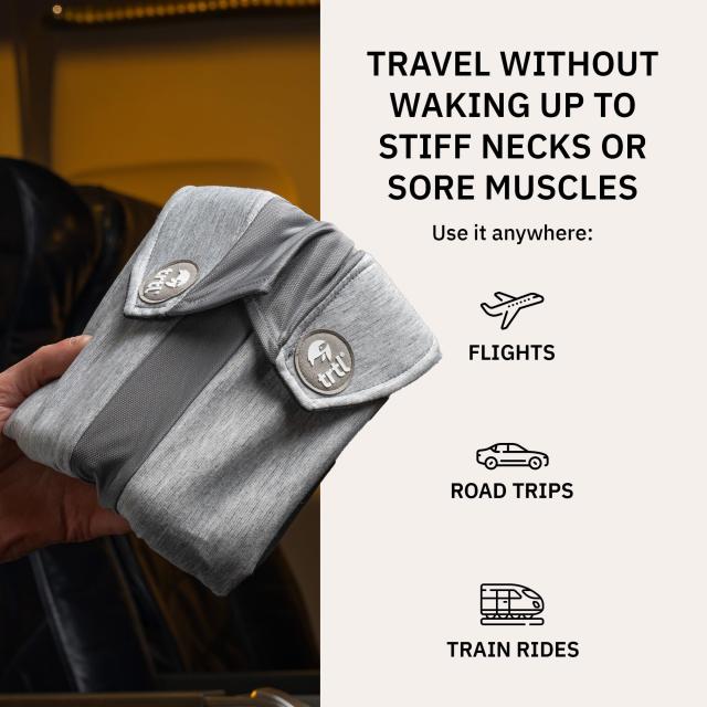 爆売り！ trtl 飛行機旅行用 調節可能なネックピロー - Plus Pillow 快適グッズ・旅行小物