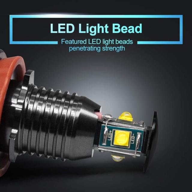 送料無料 | 40W H8 キャンセラー LEDライト BMW CREEチップ E87 E82 E88 E90 E91 E92 E93 E60 E63 E64 E70 E71 イカリング | E92/H8-40W-A | X-STYLE H8 LED イカリング バルブ BMW対応 車用ledランプ