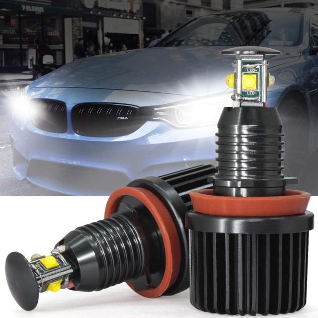 送料無料 | 40W H8 キャンセラー LEDライト BMW CREEチップ E87 E82 E88 E90 E91 E92 E93 E60 E63 E64 E70 E71 イカリング | E92/H8-40W-A | X-STYLE H8 LED イカリング バルブ BMW対応 車用ledランプ