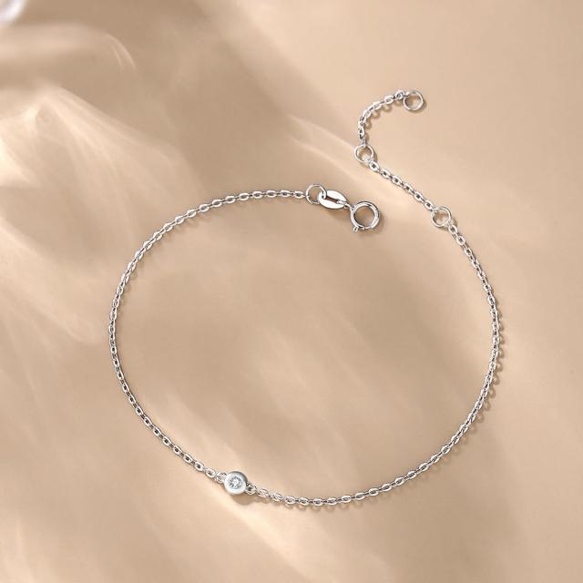 FANCIME 天然 ダイヤモンド ブレスレット レディース K18 ホワイトゴールド 天然石 母の日 クリスマス 誕生日 記念日 プレゼント ギフト FANCIME 天然 ダイヤモンド ブレスレット レディース K18 ホワイト