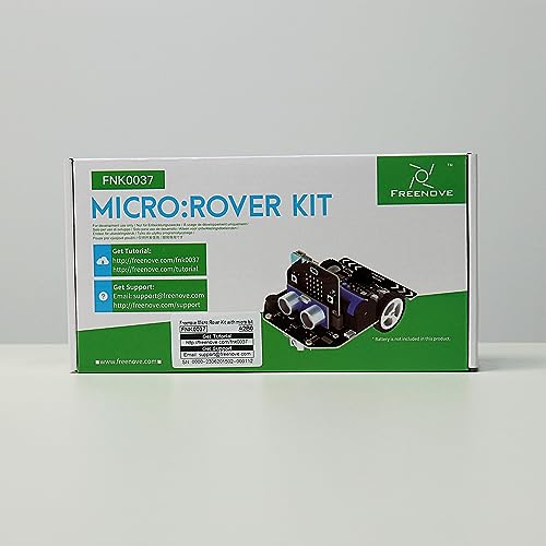 Freenove Micro:Rover Kit for BBC micro:bit (V2 付属)、障害物回避、ライトトレース、ライントラッキング、リモートコントロール、メロ_7