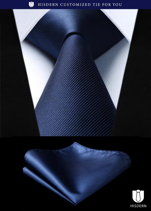 [HISDERN] 結婚式 無地 ネクタイ 5本セット フォーマル チーフ付き ビジネス 赤 ネクタイ ブランド プレゼントT5-01