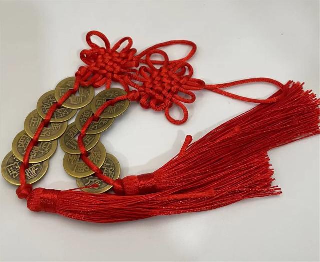 風水開運置物 銅製辟邪麒麟 幅15cm T1224