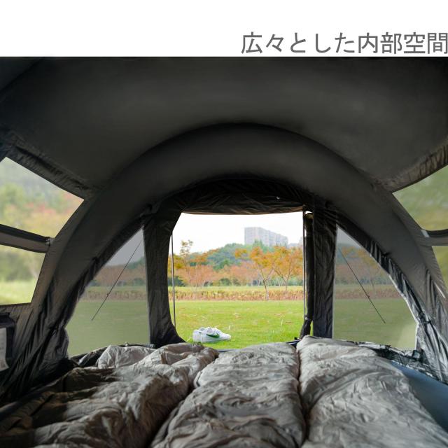 KAZOOキャンプ用自動屋外ポップアップテント防水用クイックオープニングテントキャリングバッグ付き4人用キャノピー_4
