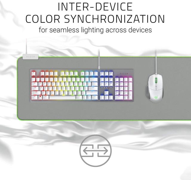 Razer Goliathus エクステンデッドクロママーキュリー、マイクロテクスチャード布表面、すべての感度設定とセンサーに最適化、Razer Chro_2