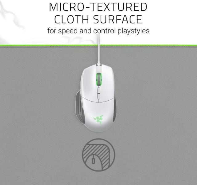 Razer Goliathus エクステンデッドクロママーキュリー、マイクロテクスチャード布表面、すべての感度設定とセンサーに最適化、Razer Chro_3