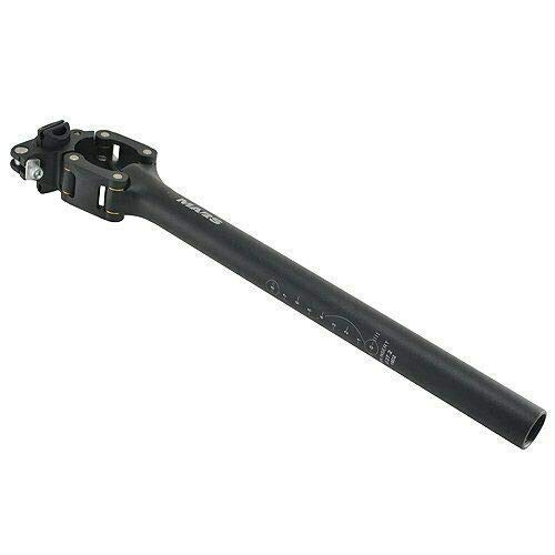 その他のスポーツ TMARS SD-475 Suspension Seat Post with Paralleogram system 27.2x400mm, Black #ST1742