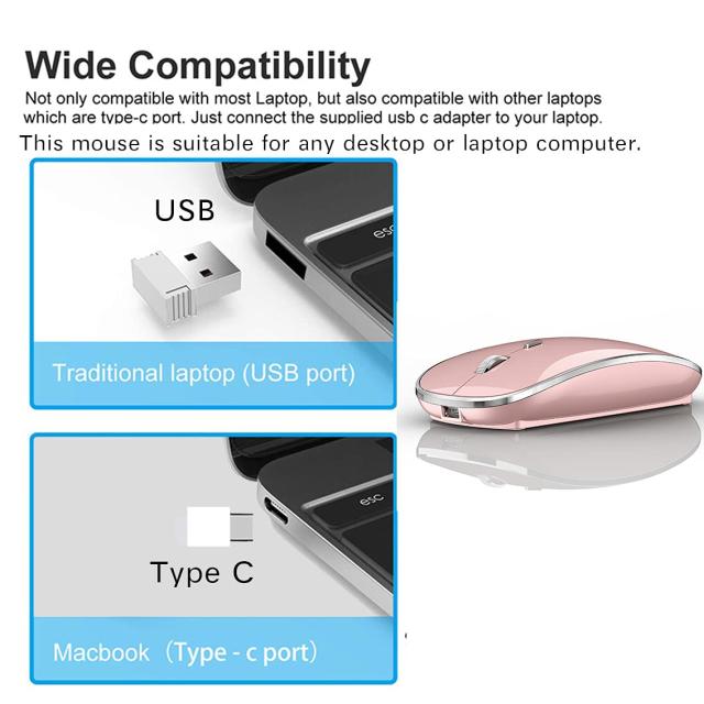 Type-C ワイヤレス マウス USBレシーバー ワイヤレスマウス MacBook