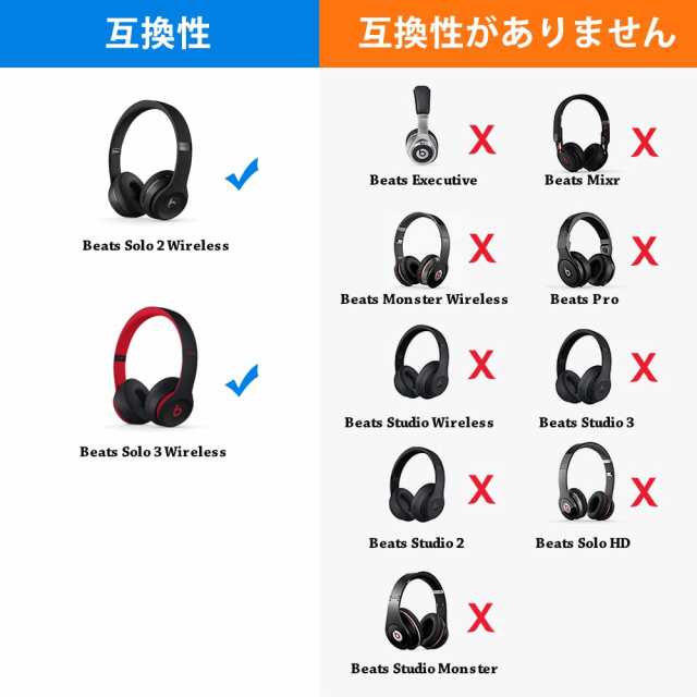 イヤーパッド イヤークッション Beats Solo2 ＆ Solo3 Wireless