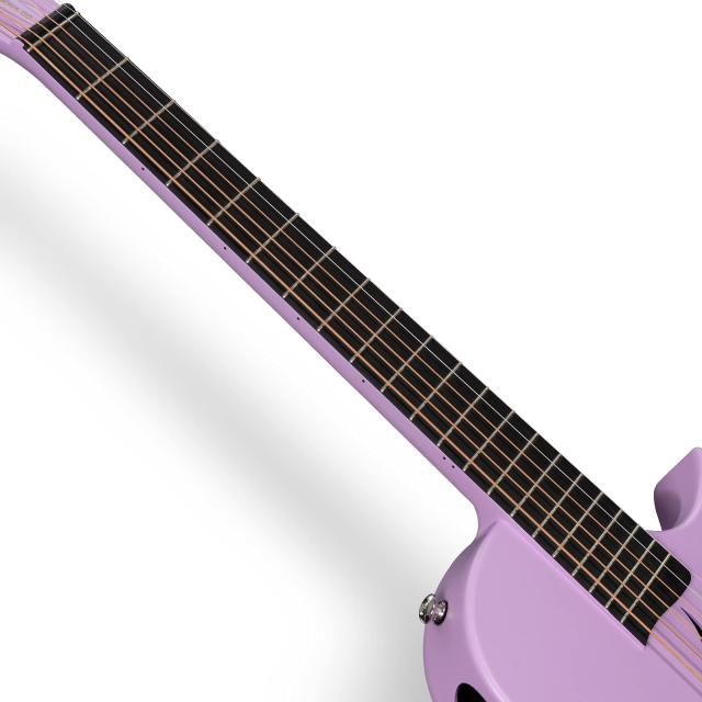 Enya Nova Go アコースティックギター・カーボン一体成型ミニギター初心者キット、ギターケースとギター両方のストラップ付属（パープル_3