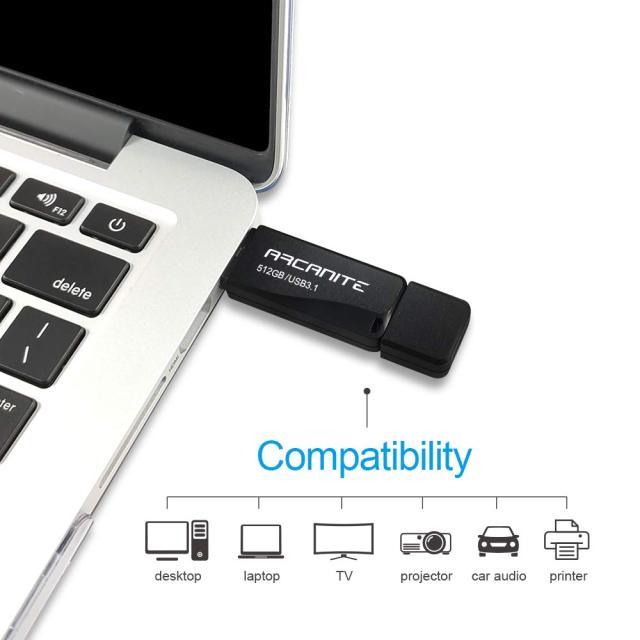 ARCANITE USBメモリ 512GB USB 3.1 超高速、最大読出速度400MB/s、最大書込速度200MB/s_4