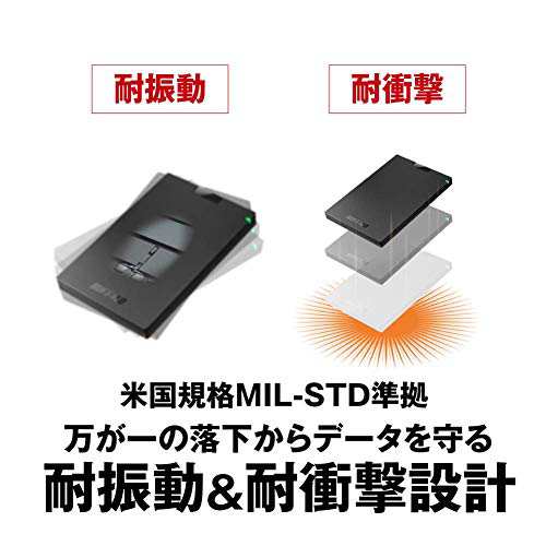 バッファロー BUFFALO USB3.1Gen1 ポータブルSSD 480GB 日本製 PS5/PS4