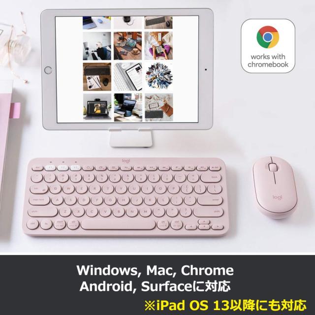ロジクール ワイヤレスマウス 無線 マウス Pebble M350GR 薄型 静音 グラファイト ワイヤレス windows mac Chrome Android Surface iPad_3