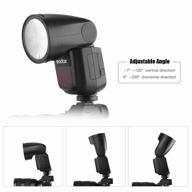 【Godox正規代理】Godox V1S Sony対応 76WS 2.4G TTL ラウンドヘッド 1/8000 HSS フラッシュ ストロボ Sony a7RII a7R a58 a99 ILCE6000Lの通販は