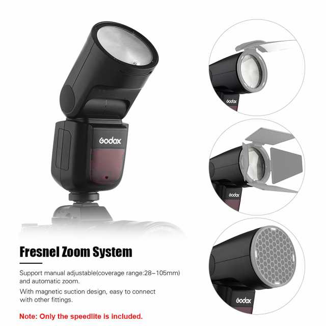 【Godox正規代理】Godox V1S Sony対応 76WS 2.4G TTL ラウンドヘッド 1/8000 HSS フラッシュ ストロボ Sony a7RII a7R a58 a99 ILCE6000Lの通販は