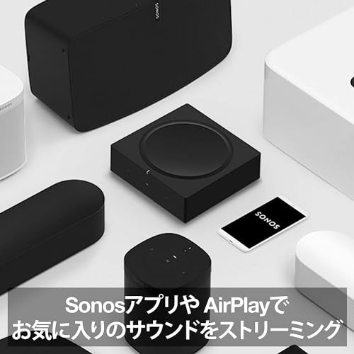 Sonos ソノス AMP アンプ Network Audio Amp ネットワークオーディオアンプ ストリーミング対応 24-bit対応  AMPG1JP1BLK