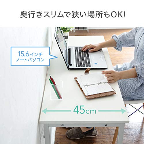 サンワダイレクト シンプルワークデスク 幅60×奥行45cm モニターアーム対応 組立簡単 パソコンデスク 机 PCデスク ブラウン 100-DESKF01の通販は