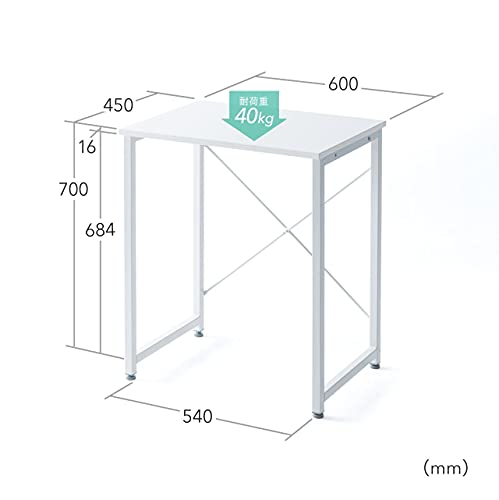 サンワダイレクト シンプルワークデスク 幅60×奥行45cm モニターアーム対応 組立簡単 パソコンデスク 机 PCデスク ブラウン 100-DESKF01の通販は