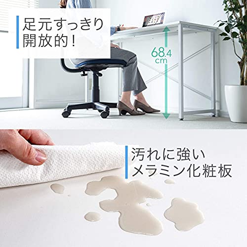 サンワダイレクト シンプルワークデスク 幅60×奥行45cm モニターアーム対応 組立簡単 パソコンデスク 机 PCデスク ブラウン 100-DESKF01の通販は