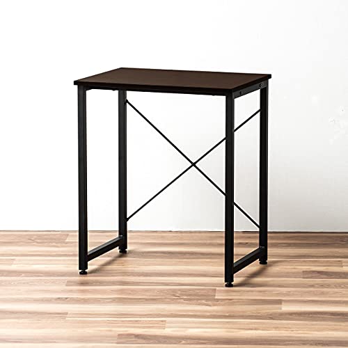 サンワダイレクト シンプルワークデスク 幅60×奥行45cm モニターアーム対応 組立簡単 パソコンデスク 机 PCデスク ブラウン 100-DESKF01の通販は