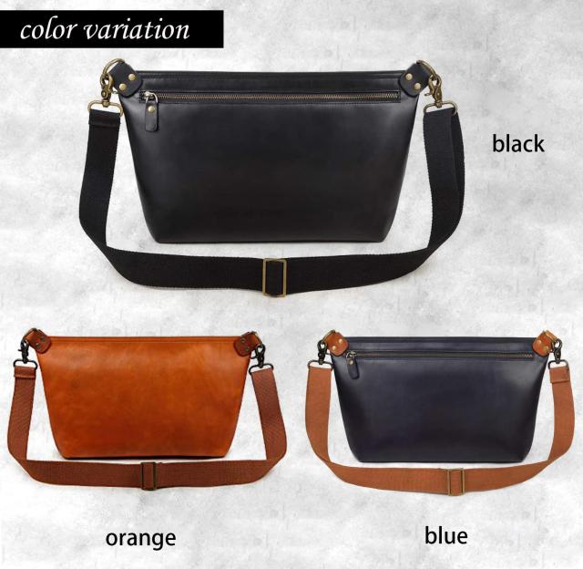 Kimura handmade 斜めがけ ショルダーバッグ バッグ メンズ レザー レディーズ 本革 ファスナー ブランド 人気 小さめ 旅行 011 (TF011) Kimura handmade 斜めがけ ショルダーバッグ バッグ メンズ レザー
