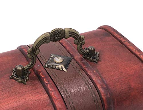 Ansimple アンティーク調 宝箱 木製ボックス ケース 木箱 海賊