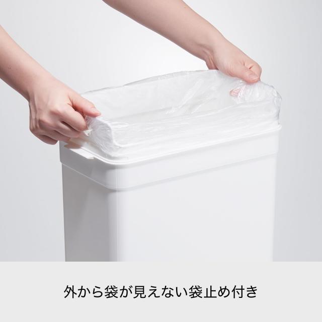 ライクイット (like-it) フタ付きゴミ箱 防臭 オムツゴミ箱 ニオイ漏れ対策 シールズ25 密閉ダストボックス グレー 約25L 日本製 LBD-02_5