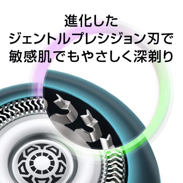 フィリップス 7000シリーズ メンズ電気シェーバー アプリ連動タイプ 回転式 お風呂剃り ＆ 丸洗い可 トリマー付 ブラック/メタリックスカ_1