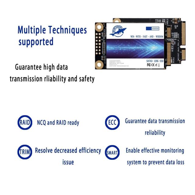 Dogfish Msata 250GB 内蔵型 Solid State Drive 3年保証 PC/ノート/パソコン/適用 ソリッドステートドライブ SSD (250GB, MSATA)_4