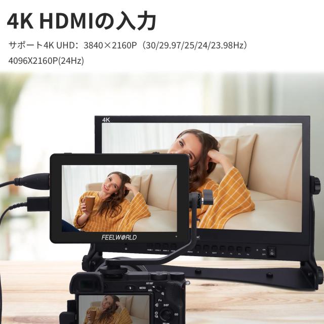 Feelworld F6 Plus タッチスクリーン 液晶フィールドモニター カメラ用